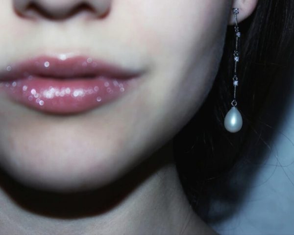 lógós fehér gyöngy fülbevaló ezüst női brillmánia webáruház webshop ékszerek 2 (4)