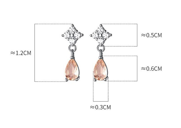 kecses ezüst fülbevaló