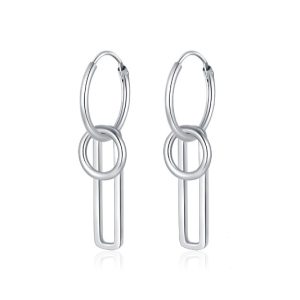 design karika ezüst fülbevaló