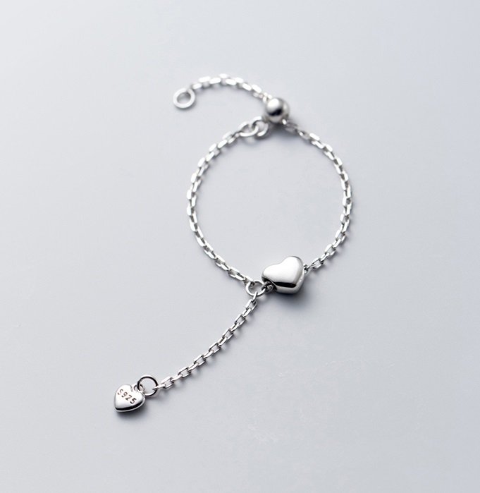 szívek állítható ezüst gyűrű