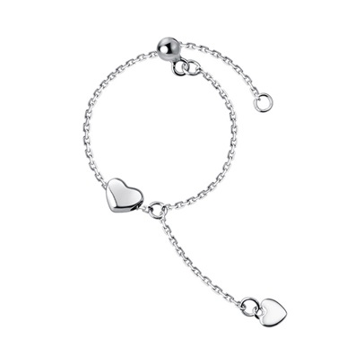 szívek állítható ezüst gyűrű