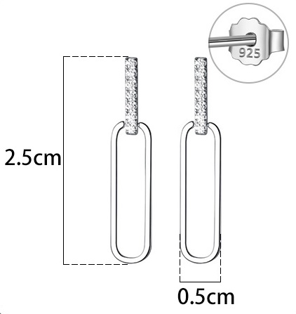 divatos ezüst fülbevaló