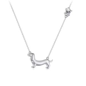 tacskós ezüst nyaklánc